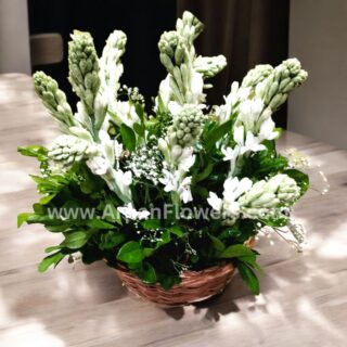 Rajnigandha Basket Bouquet