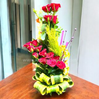 Red Rose Stand Bouquet