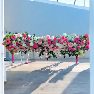 Home 65 Pink and white Mix Dulhan Chadar