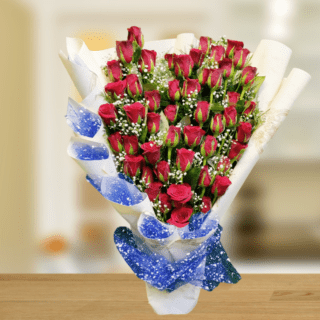 50 Rose Flower Bouquet in Arpan Flowers