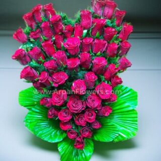 Heart Shape Real Flower Bouquet