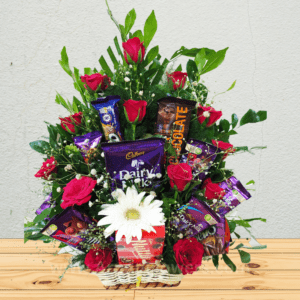 Mix Chocolate Basket Bouquet