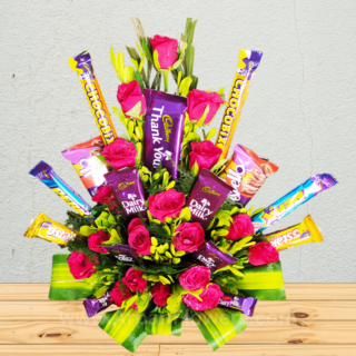 Mix Chocolate Stand Bouquet