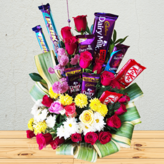 Mix Chocolate Stand Bouquet