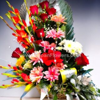 Mix-Flower-Basket-Bouquet