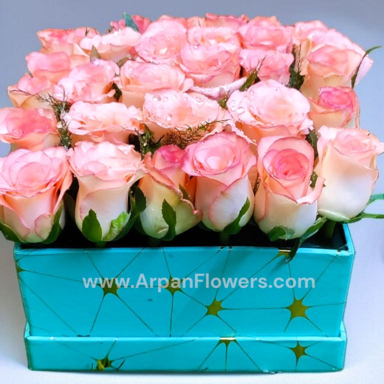 Pink Roses in a Velvet Box 2 Pink Roses in a Velvet Box - Image 2