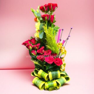 Red Rose Stand Bouquet