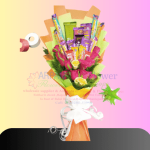 Mix Chocolate With Rose Bouquet home delivery