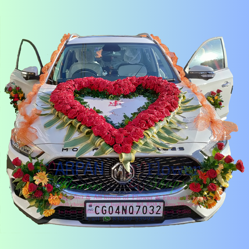 Heart Shape Car Decoration for Wedding