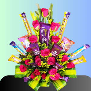 Mix Chocolate Stand Bouquet online flower delivery