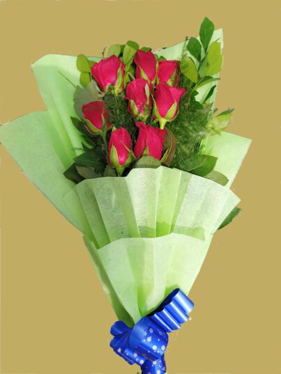 Red Rose With Green Paper - Image 2
