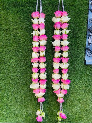 Pink & White Rose Varmala online delivery