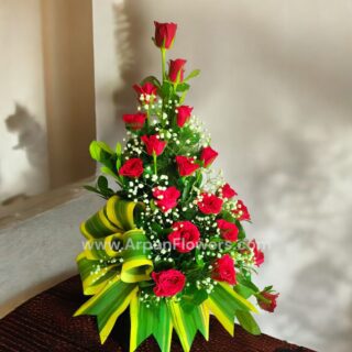 40 Red Rose Flowers Bouquet