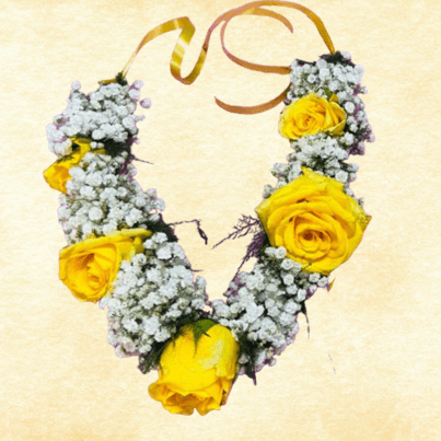 Flower-Jewelry-With-Yellow-Rose-and-Gypsy