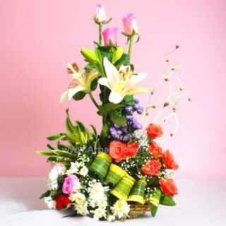 Mix Bouquet With Lily Flowers