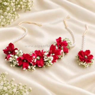 Real Flower Chokar With Rose