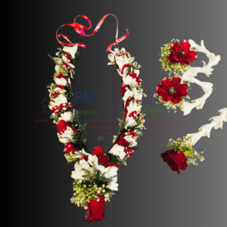 Real Flower necklace with Rajnigandha online flower delivery