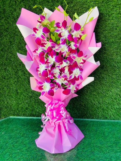 Orchid Fresh Flower Bouquet - Image 2