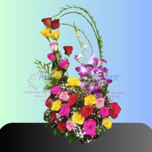 Mix Rose Bouquet With Orchid online flower delivery