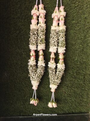 Jumilia Rose & Baby’s-breath Varmala - Image 2