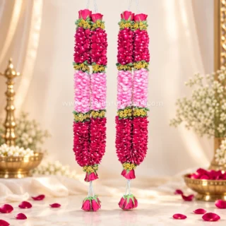 Red Rose Petals & Pink Rose Petals Varmala