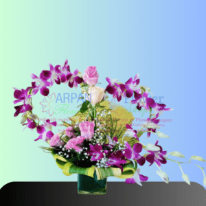 Heart Orchid in Glass Pot online flower delivery