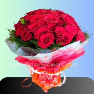 Red Rose With Mix Paper online flowers delivery