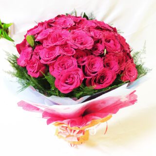 Red Rose With Mix Paper