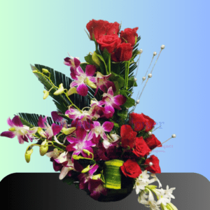 Orchid Mix Bouquet online free delivery