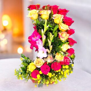 Red & Pink Rose Bouquet