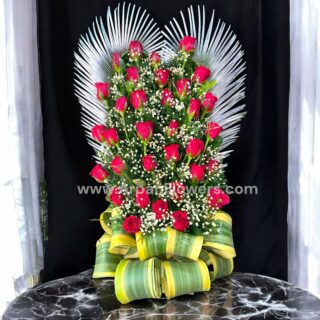 Heart-Shaped Rose Bouquet