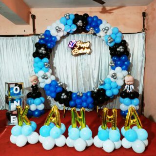 Baby birthday Blue colour Balloon Decoration