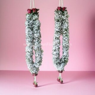 Lotus and Tagar varmala or Jaimala