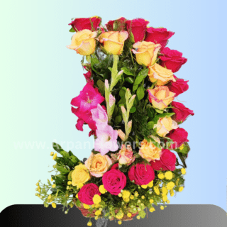 Red & Pink Rose Bouquet online flower delivery