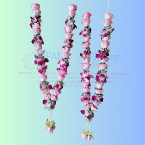 Orchid and pink rose varmala online delivery