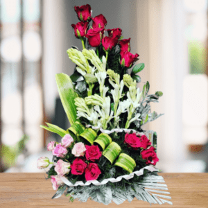 Roses and Tuberose Bouquet