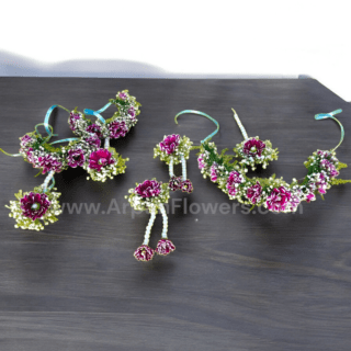 Flower Jewelry With  Chrysanthemum and Gypsy