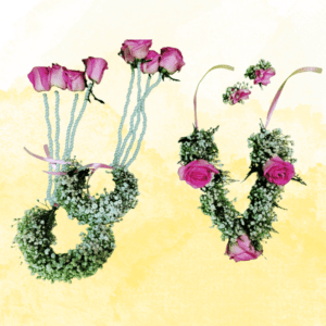 Flower Jewelry With Pink Rose and Gypsy