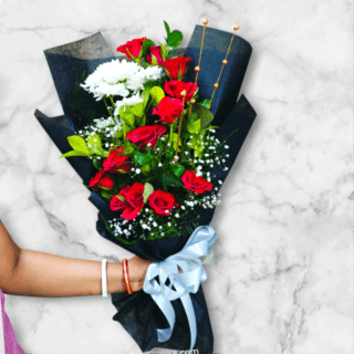 red rose bouquet