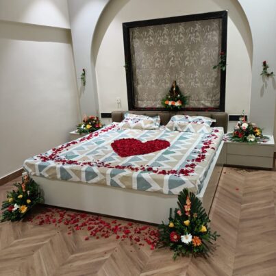 Mix Flowers Bed Decoration For First Night