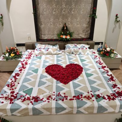 Mix Flowers Bed Decoration For First Night