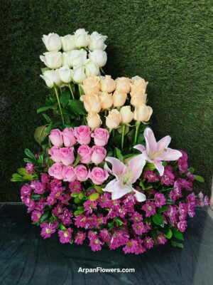 Mix Rose With Lily Big Bouquet - Image 2