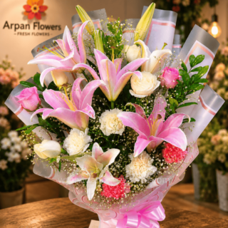 Lily's and Carnation Bouquet