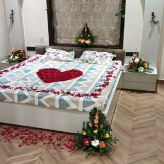 Bed Decoration With Flowers