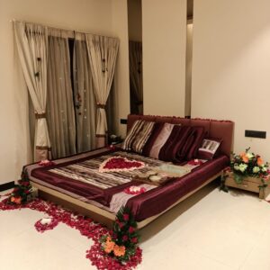 Simple Bed Decoration For Weddings.