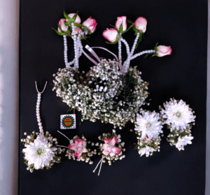 Baby's Breath With Pink Rose Flowers Jewellery