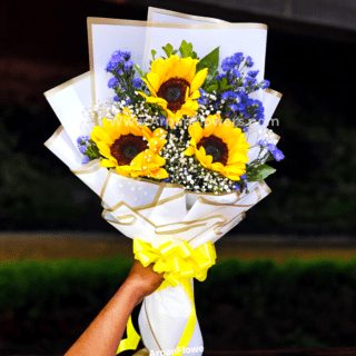 3 Sunflowers Bouquet