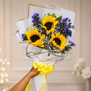 3 Sunflowers Bouquet