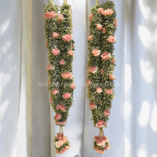 Gypsy Varmala With Pink Rose