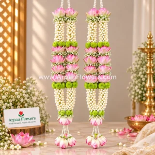 Kamal(Lotus) and Tagar Varmala With Gypso